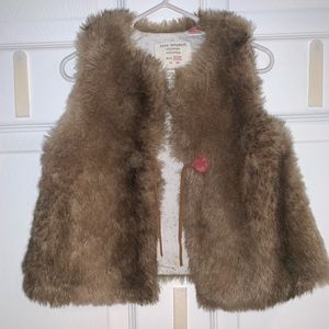 Zara faux fur vest